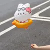Verão Desenho Animado Fofo Forma de Boia de Natação Clipe Manual Bastão de Bater Empurrar Pequeno Presente Aniversário Infantil Balão