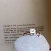 S925 Prata Esterlina Qian Duoduo Lucky Cat Anel Nicho Feminino Design Moda Luz Luxo Personalidade Requintada Open Cold Style