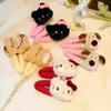 Lindo Pinza para el Cabello de Peluche Gato Kt Rojo Vino Dulce Corazón de Niña Pinza Bb Dibujo Animado Versátil Pinza para Flequillo Ins Pinza Popular