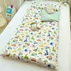 Bolsa de siesta de algodón puro extraíble para estudiantes de primaria para niños en otoño e invierno Forrada de forro polar grueso para guardería y escuela para todas las estaciones