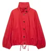 Ropa europea y americana para mujer transfronteriza, popular en AliExpress, chaqueta bomber casual de moda estilo francés con cuello alto