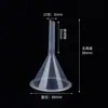 Funil Pequeno de Separação de Líquidos de Plástico Espessado Pp30-150Mm Funil de Laboratório Dispensa de Líquidos Funil Triangular para Loção