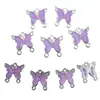 Sencillo, genial, hueco, mariposa, múltiples colgantes, dijes, pulsera DIY, collar, pendientes, correa de teléfono, materiales, accesorios de aleación