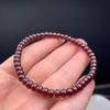 Pulsera de Granate Natural Corte Recto Cristal Buen Color Color Brillante Hermosa Calidad
