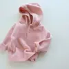 Nuevo suéter con capucha, elegante y suave, para niñas, perfecto para otoño e invierno; top de punto estilo princesa para bebés y niños pequeños