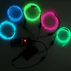 Fábrica de Shenzhen 2,3 mm 1 m Pacote com 5 Fio El Glow Caixa de Bateria Conjunto Luz Fria El Azul Gelo Super Brilhante