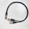 Un Cannon madre a dos Cannon macho 1 minuto 2 macho a hembra XLR Cannon audio línea balanceada micrófono conexión de guitarra
