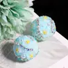 Nuevo Estilo Fresco y Sencillo Cuentas de Flor de Pedrería con Agujeros Rectos para Cadenas de Teléfono, Llaveros y Cadenas de Bolsos DIY