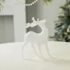 Nueva Decoración de Alce con Flockado de Purpurina Decoración Navideña Adornos Estilo Celebridad de Internet Ins Accesorios para Fotos y Adornos