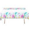 Mantel de Fiesta Fiesta de Cumpleaños Desechable Pe Rectangular Picnic Plástico Decoración Hoja Única Tema Cubierta de Mesa Impermeable