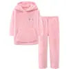 Conjunto de pijama infantil de otoño e invierno de terciopelo grueso para niños y niñas, traje de casa de una pieza de franela, envío gratuito