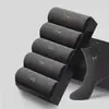 Calcetines Deportivos de Algodón Puro para Hombre, Absorbentes de Sudor y Desodorantes, de Longitud Media, Color Negro, Calcetines de Negocio Antibacterianos Completamente Negros para Primavera, Otoño y Verano