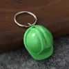 Chaveiro de Mini Capacete de Segurança, Capacete Simulado de Obra, Pingente de Plástico, Brinde Promocional de Segurança, Decoração de Bolsa, Atacado