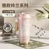 Taza con Doble Popote para Beber, Acero Inoxidable 316, Alto Valor Estético, Taza Térmica, Mantiene el Frío, Taza de Café Sencilla, Taza de Agua, Regalo al por Mayor