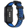 Qingfeng es adecuado para Huawei Bracelet 10 Correa de goma Huawei Band8/9 Reemplazo Pulsera transpirable de dos colores con agujeros