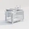 Berço Multifuncional Cama Infantil Cama para Bebê Cama de Jogo Portátil Dobrável Cama para Recém-nascido Estilo Europeu Costura Cama Grande