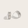 Pendientes de Plata S925 Multicapa Tipo C Transfronterizos Moda Retro Gama Alta Tendencia Nicho Europea y Americana para Enviar a Novia