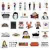 55 pegatinas de dibujos animados de la serie de televisión estadounidense Friends, pegatinas para equipaje, taza, refrigerador, grafiti, pegatinas impermeables para teléfono móvil y coche.