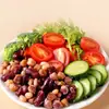 Harina de frijol tricolor, grano entero glutinoso, frijoles tricolores, reemplazo de comida listo para comer, garbanzos, frijoles rojos, frijoles blancos, suave y glutinoso, snack saciante