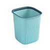 Temperamento Lujo Ligero Bote de Basura Hogar Sala de Estar Cuadrado Bote de Basura Rayado Descubierto Anillo de Presión Baño Cocina Bote de Basura
