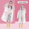 Impermeable para Mochila Infantil Borde Transparente Escarchado Impermeable para Alumno Lindo Dibujo Animado Patrón de Dinosaurio Conejo Poncho
