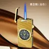 Encendedor Creativo de Reloj de Cuarzo, Encendedor Funcional Recargable de Llama Azul Directa, Encendedor de Cigarrillos, Encendedor a Prueba de Viento para Exteriores
