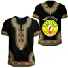 Padrão da Bandeira e Emblema Nacional de Madagascar Impressão 3D Nova Camiseta Casual de Manga Curta para Homens e Mulheres Fornecimento