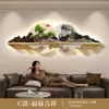 Pintura Decorativa para Sala de Estar Modelo Nuevo 2026 con Paisaje de Montaña para Pared de Fondo de Sofá, Pintura Colgante para Sala de Té y Estudio, Pintura con Luz de Atmósfera LED