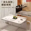 Escritorio Cama de Dormitorio Escritorio Escritorio de Estudiante Escritorio de Estudio Mesa de Noche para Persona Perezosa Escritorio Pequeño Tablero Plegable Almacenamiento Escritorio para Computadora