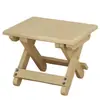 Taburete Plegable de Madera Maciza para Exteriores Portátil Picnic Bocetos Pesca Hogar Camping Taburete Pequeño Sala de Estar Silla de Madera
