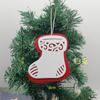 Fabricante Venta al por Mayor Colgantes de Navidad Papá Noel Decoraciones de Copo de Nieve Colgantes Pequeños de Alce Colgantes para Árbol de Navidad Venta al por Mayor