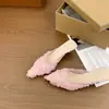 Primeiro Encontro com as Meias-Sapatilhas Apontadas de Malha Floral Estilo Fada para Mulheres, Novo Modelo 2026, Mules Elegantes com Salto Gatinho para Uso Externo
