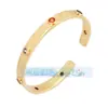 L50 Q35 S64 Pulsera de Moda Europea y Americana con Goteo de Aceite y Incrustaciones de Diamante, Exquisita Pulsera de Puño de Moda con Circonita Arcoíris
