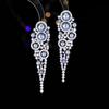 Pendientes elegantes exagerados de estilo europeo y americano, vestido elegante francés de banquete con pendientes de lujo de circonita perla de estilo cortesano