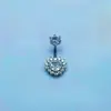 Anillo para el Ombligo Transfronterizo Europeo y Americano Corazón de Melocotón Mariposa Flor Circonita Clavo para el Ombligo Joyería para Piercings Corporales Más Vendida en Amazon