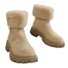 Comercio exterior talla grande botas de nieve mujer otoño e invierno nuevo terciopelo engrosado caña corta estilo británico botas Martin zapatos de algodón para exterior
