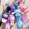 Colgante para llavero lindo caricatura muñeca Sanrio pelo mixto kulomi goma suave llave accesorios pequeños venta al por mayor