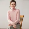 Suéter Interior Estilo Nuevo Otoño e Invierno Tejido Holgado Sin Costuras Cachemir Suéter Pelo Cuello Lana Listo para Usar Capa Base Elegante