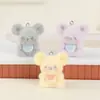 Koala Lindo Resina Flocado Estéreo Lindo Llavero DIY Colgante para Teléfono Móvil Accesorios