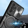 Funda para teléfono móvil Samsung A56 A55 A22 con ventana abatible para el hogar, carcasa con soporte de atracción magnética M34 M35 M51 M55