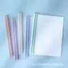 Porta-varetas cor Morandi porta-varetas A4 espessado grande capacidade estudante capa de livro transparente pasta de vareta para provas