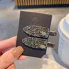Exquisito Pasador de Pato Sin Costuras Adornado con Pedrería, Pinza Lateral de Moda de Alta Gama, Pasador para Mujer, Pinza para Flequillo