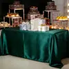 Mantel de Banquete de Alta Calidad, Elegante Mantel Cuadrado, Nuevo Set de Manteles de Satén de Seda de Color Sólido, Engrosado para Reuniones de Oficina y Exposiciones