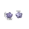 11mm Colorido Mini Perla ABS Flor de Cinco Pétalos Base para Pulseras Hechas a Mano DIY y Accesorios de Cadena para Teléfono Materiales al por Mayor