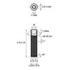 Tornillo de cabeza hexagonal de acero inoxidable 304 con extremo plano y cabeza plana DIN913, tornillo sin cabeza, M3-M10