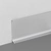 Luz de zócalo de acero inoxidable extremadamente estrecha, lujo ultra-delgada, autoadhesiva, zócalo metálico, tablero de 4 cm, zócalo decorativo para suelo de madera