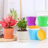 Maceta abierta maceta larga maceta de plástico maceta colorida suculenta rosa rosa verde maceta grande de balcón bandeja de entrega fabricantes