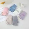 Luvas de Lã Tricotada Meio Dedo Ruiya para Mulheres, Outono e Inverno, para Trabalho, Escrita, Estilo Delicado, Quentes, Sem Dedos, Design com Dedos Divididos