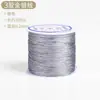 Ventas Directas de Fábrica Hilo Trenzado Dorado y Plateado Cuerda Delgada Joyería Pulsera Cuerda para Mano Cuerda para Collar Material para Manualidades DIY Hilo