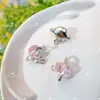 Moca de Colores con Colgante de Planeta Luna Estrella Pulsera de Cuentas Hecha a Mano DIY Pendientes Collar Accesorios de Joyería